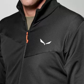 Salewa Puez Cammino Polarlite fleece bunda na zips pánska - Black Out, veľkosť M