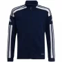 adidas Squadra 21 tréningová mikina s celozipsom tmavomodrá mládež 152cm