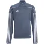adidas Tiro 23 League tréningová bunda sivá biela mládež 152cm HS3491