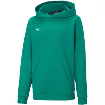 PUMA teamGOAL 23 Casuals junior mikina s kapucňou lesná zelená 128