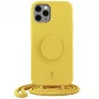 Just Elegance PopGrip puzdro pre iPhone 11 Pro – žltá zajačia labka