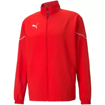 PUMA teamRISE Sidline pánska bunda na zips, červená, veľkosť S
