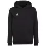 adidas Entrada 22 mikina s kapucňou detská čierna