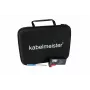 Kabelmeister box na ukladanie batérií s integrovaným testerom pre AA, AAA, C, D, 9V a gombíkové batérie - čierny