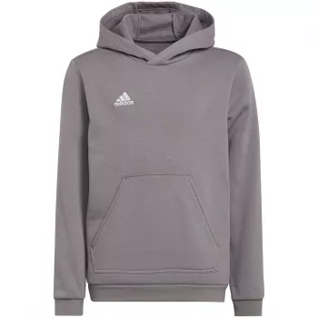 adidas Entrada 22 mikina s kapucňou stredne sivá melanž detská 128 cm