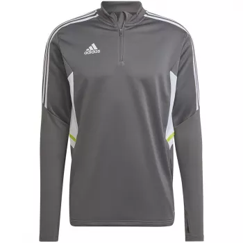 adidas Condivo 22 pánska tréningová mikina 1/2 zips sivá/biela HD2312