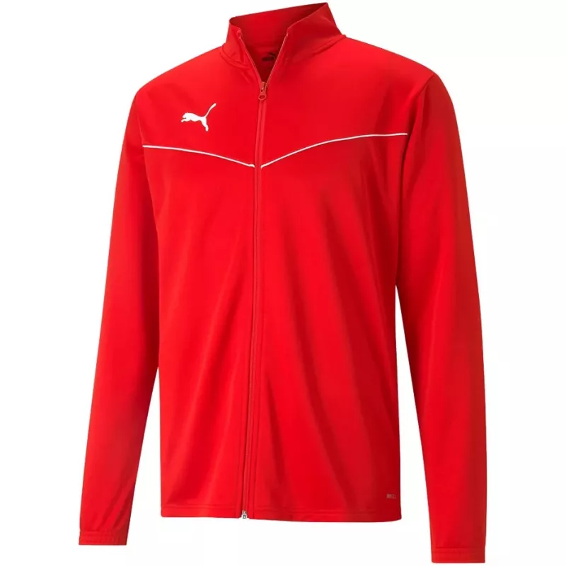 PUMA teamRISE tréningová poly bunda červená 657392 01 M