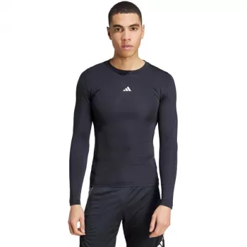 adidas Techfit tričko s dlhým rukávom pánske čierna veľkosť M