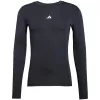 adidas Techfit tričko s dlhým rukávom pánske čierna veľkosť M