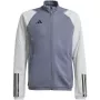 adidas Tiro 23 Competition tréningová mikina Team Grey 2/čierna pánska Slim Fit