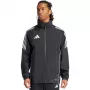 adidas pánska Tiro 24 nepremokavá bunda čierna/biela 2XL