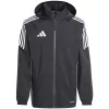 adidas pánska Tiro 24 nepremokavá bunda čierna/biela 2XL