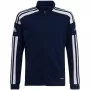 adidas Squadra 21 tréningová mikina s priebežným zipsom, Navy Blue, HC6276, mládež 140cm