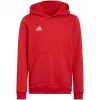 adidas Entrada 22 mikina s kapucňou detská červená 116