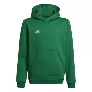 adidas Entrada 22 mikina s kapucňou detská zelená 116cm