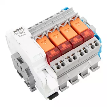 WAGO 821-507 Interface reléový modul, 24 V DC, 1 prepínač, Push-in CAGE CLAMP, Westnetz-konform