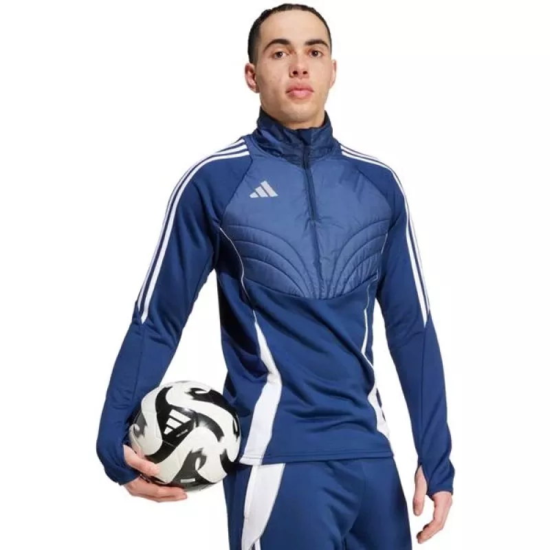 adidas Pánska Tiro 24 Winterized mikina s kapucňou Team Navy Blue/biela veľkosť M
