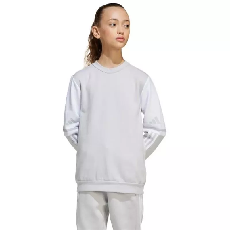 adidas Squadra 25 Sweat Crew Detská mikina sivá JD4824 152cm
