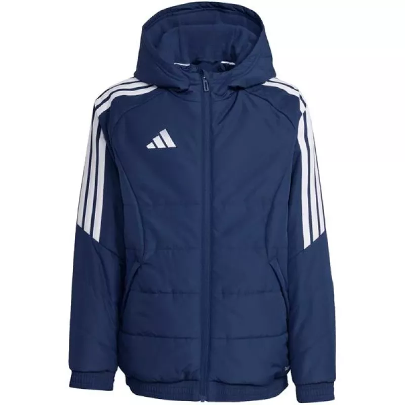 adidas Tiro 26 zimná detská bunda tmavomodrá 128 cm