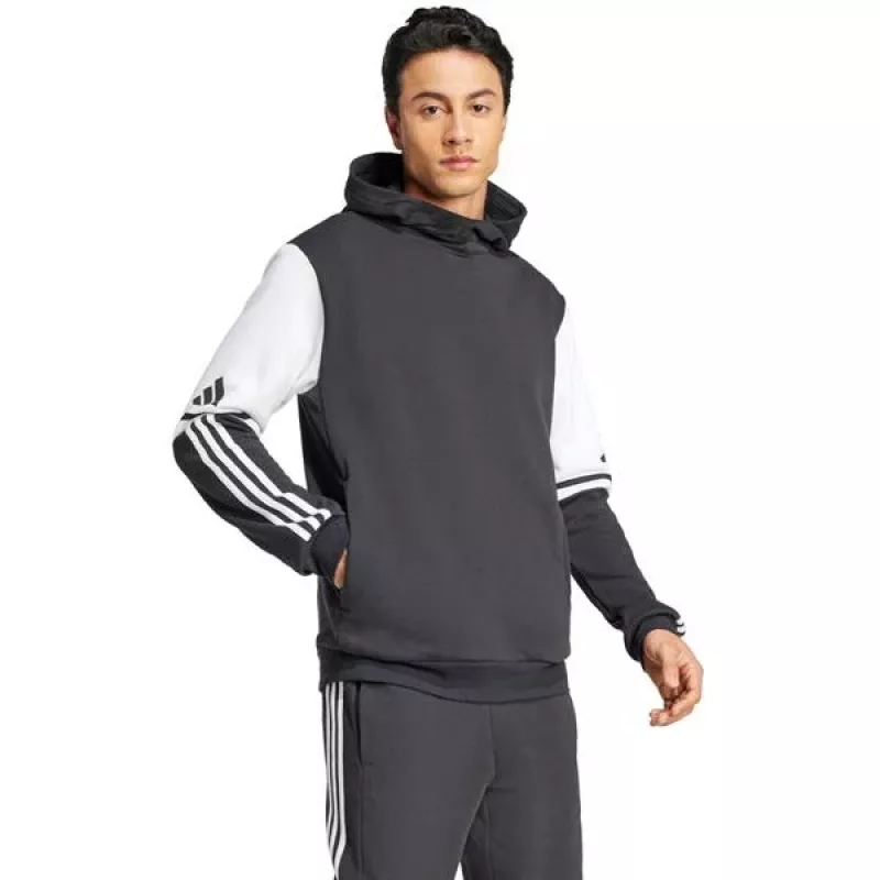 adidas Squadra 25 pánska mikina s kapucňou čierna/biela XL