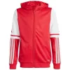adidas Squadra 25 mikina s kapucňou detská Team Power Red/biela 164cm