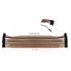 Kabelmeister 40-Pin Jumper Wire sada, 3 pásky (samec-samec, samica-samica, samec-samica), 20 cm, 24 AWG, dúhové farby, pre Arduino, Raspberry Pi, Breadboard