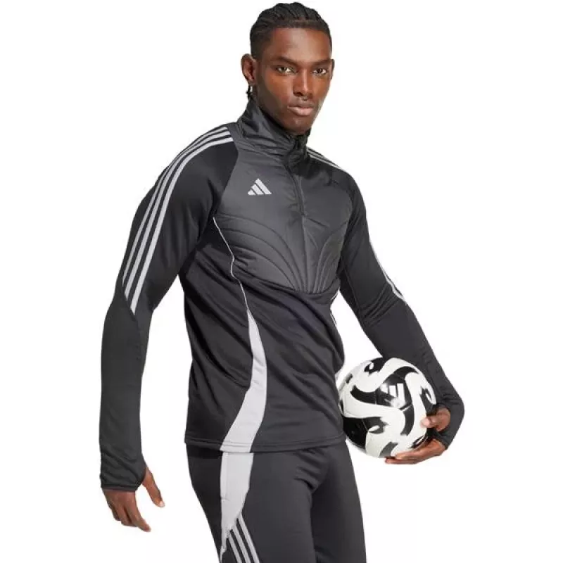 adidas pánska Tiro 24 Winterized mikina sivá/čierna veľkosť L