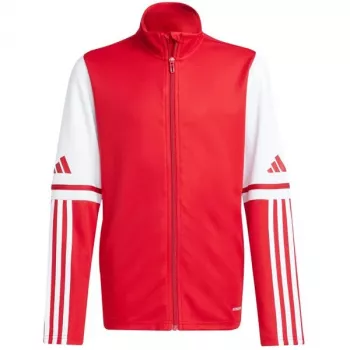 adidas Squadra 25 tréningová mikina pre deti Team Power Red/biela 164cm