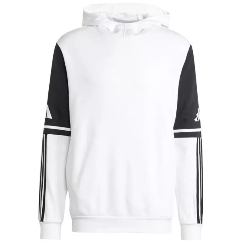 adidas Squadra 25 mikina s kapucňou pánska biela/čierna veľkosť L
