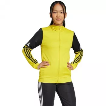 adidas Squadra 25 mikina s kapucňou detská žltá/čierna 152cm