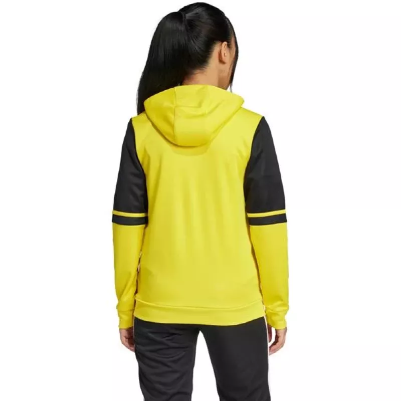 adidas Squadra 25 mikina s kapucňou detská žltá/čierna 152cm