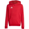 adidas Entrada 26 mikina s kapucňou detská červená 140cm
