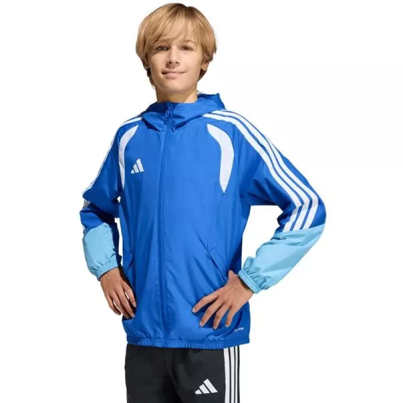 adidas Tiro 26 Competition All Weather Junior bunda Team Navy Blue 2 / biela 140cm