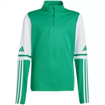 adidas Squadra 25 tréningový top pre deti zelená/biela JP3160 164cm
