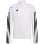adidas Tiro 23 League tréningová bunda biela/čierna IB8477 mládež 128cm