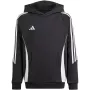 adidas Tiro 24 mikina s kapucňou čierna IJ5611 140cm