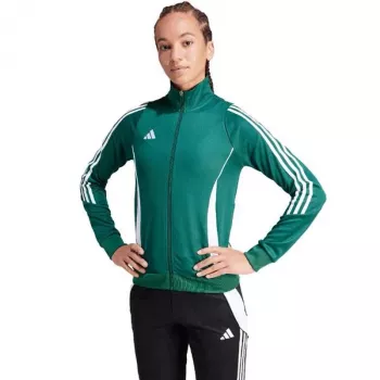 adidas Tiro 24 tréningový top pre dámy so štvrťovým zipsom - Team Green - 2XL