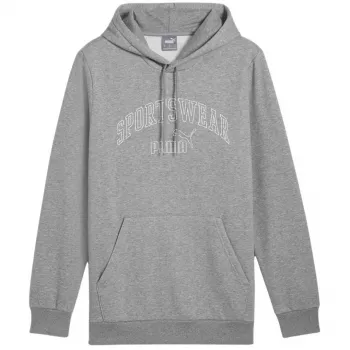 PUMA Essentials+ Logo LAB Gradient Hoodie FL Grey pánske fleece pulóver veľkosť L