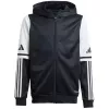 adidas Squadra 25 mikina s kapucňou detská čierna/biela 164cm