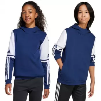 adidas Squadra 25 mikina s kapucňou pre deti, Navy Blue, 128 cm