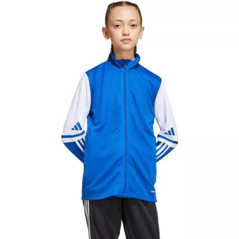 adidas Squadra 25 tréningová mikina pre deti Team Royal Blue/biela 128 cm