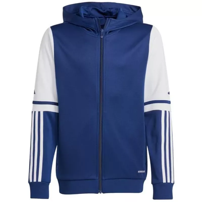 adidas Squadra 25 mikina s kapucňou deti Navy Blue/biela 164 cm