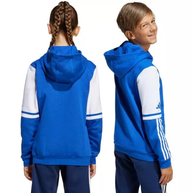 adidas Squadra 25 mikina s kapucňou pre deti Team Royal Blue 140 cm