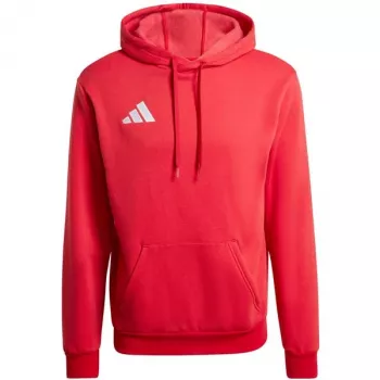 adidas Entrada 26 mikina s kapucňou pánske červená S