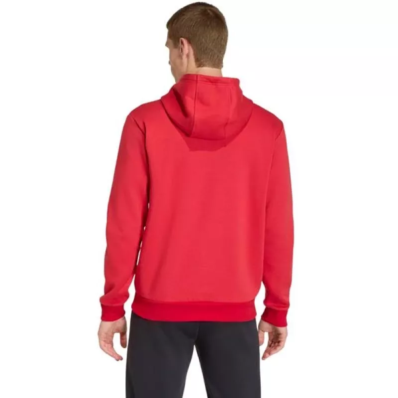 adidas Entrada 26 mikina s kapucňou pánske červená S