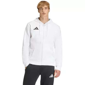 adidas Entrada 26 mikina s kapucňou na zips pánske biela 2XL