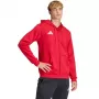 adidas Entrada 26 Full-Zip Hoody pánska červená veľkosť S