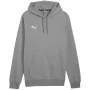 PUMA Team Goal Casuals mikina s kapucňou stredne sivá melanž pánska M