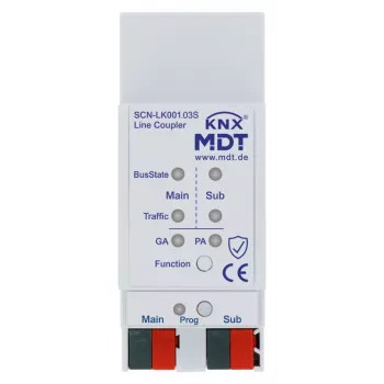 MDT SCN-LK001.03S KNX linkový/oblasťový spojovač s Data Secure a proxy funkciou