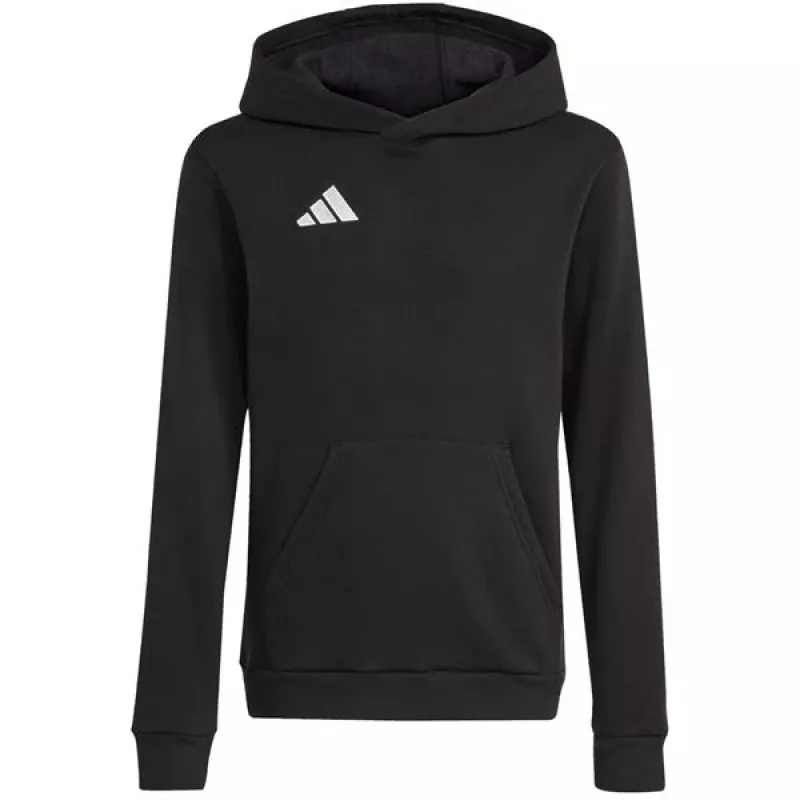 adidas Entrada 26 mikina s kapucňou detská čierna 140 cm